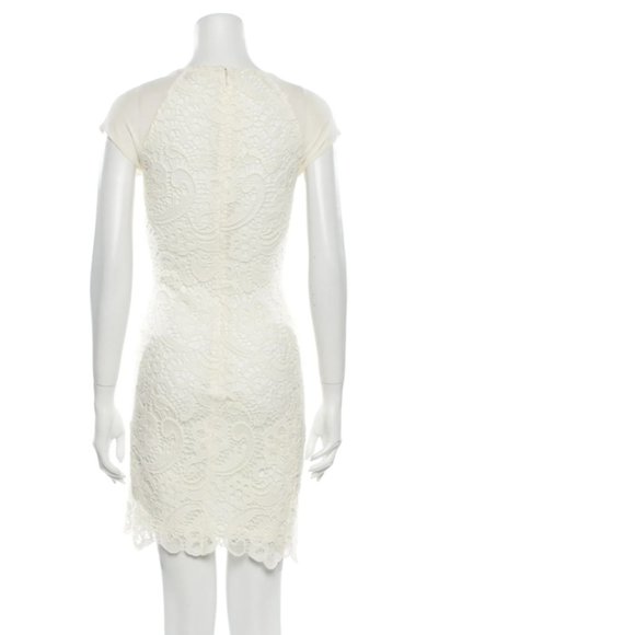 REBECCA TAYLOR White Lace Mini Dress - Picture 4 of 6